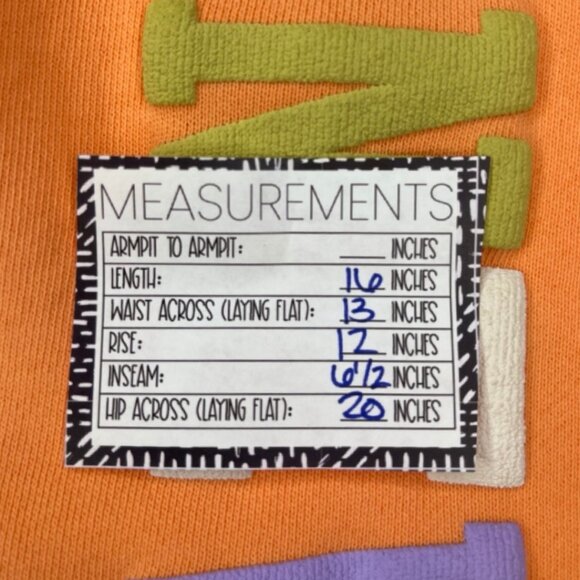 SPIRIT JERSEY | NWT Orange Unisex Shorts New York Pastel | Size XS - Picture 8 of 9